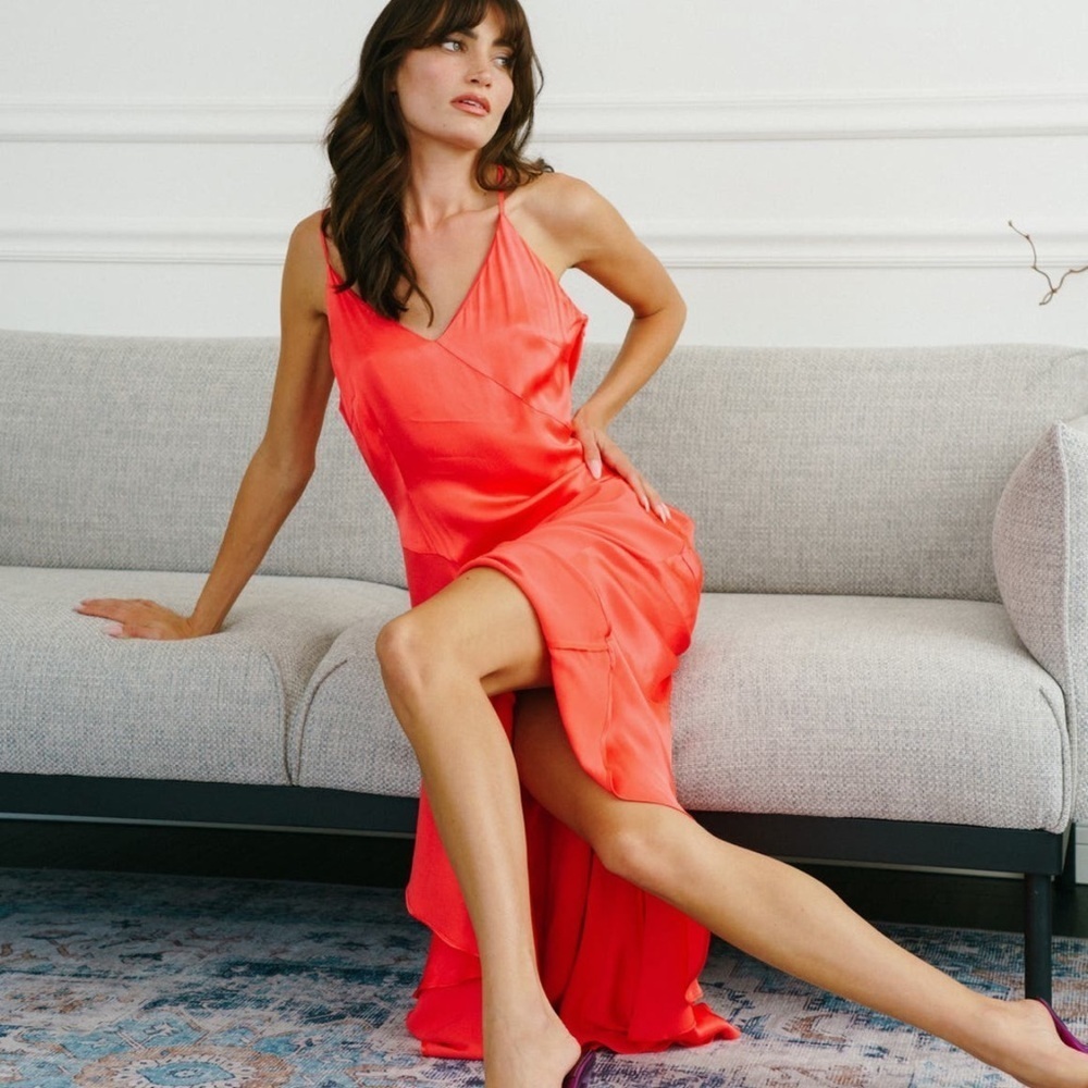 NWT Monica Satin Slip Dress Size Small